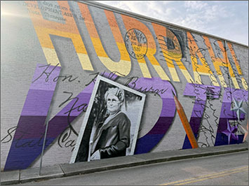 "Hurrah" Mural by Jenny Ustick